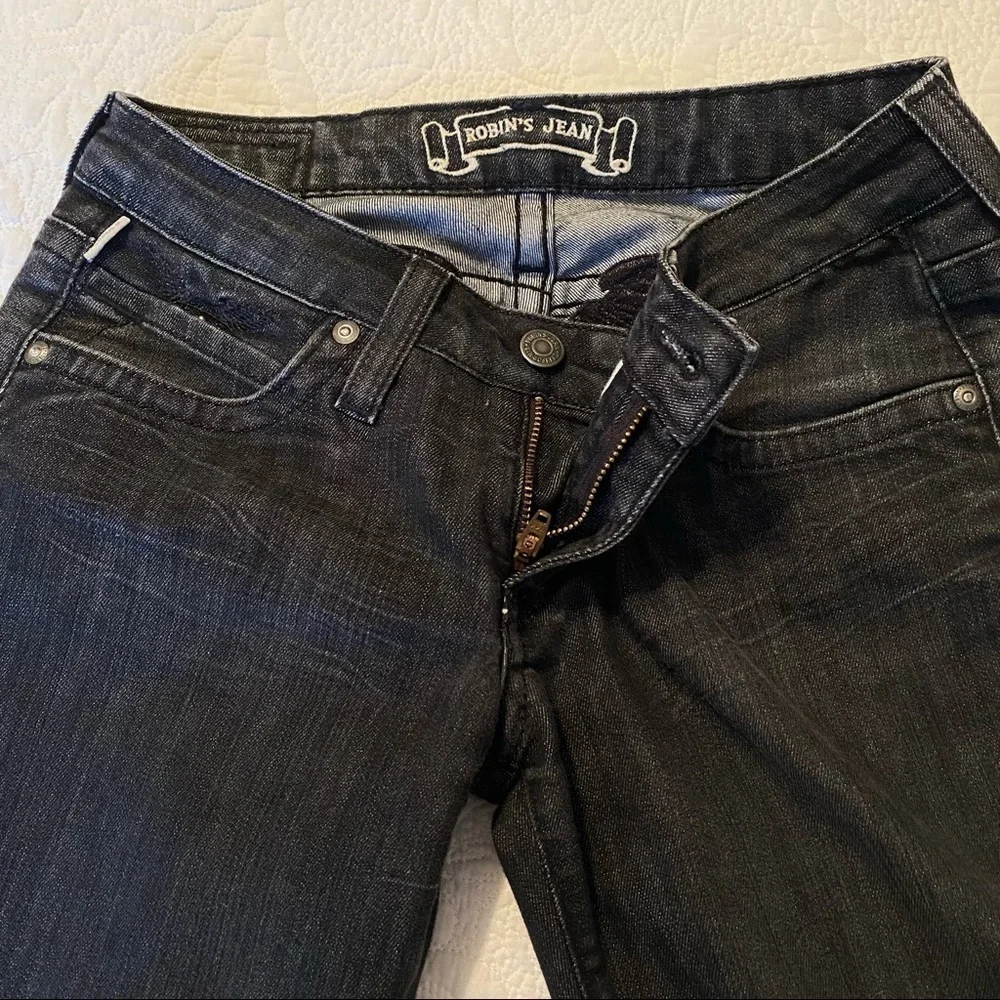 Robin’s Jean Angel Embroidered Leather Trim Bootcut Jeans - 26_10